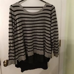 Long sleeve striped top